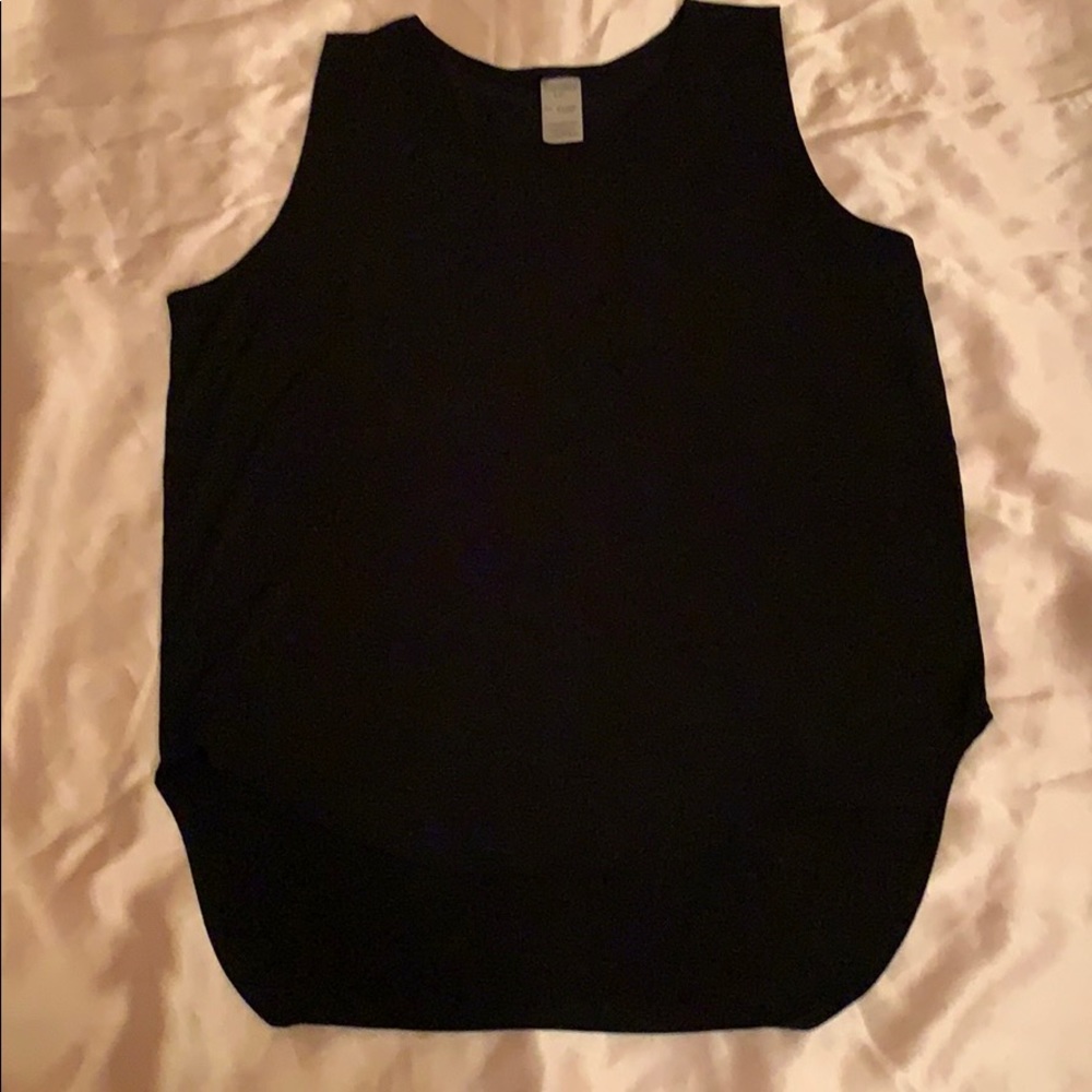 Black summer tank top